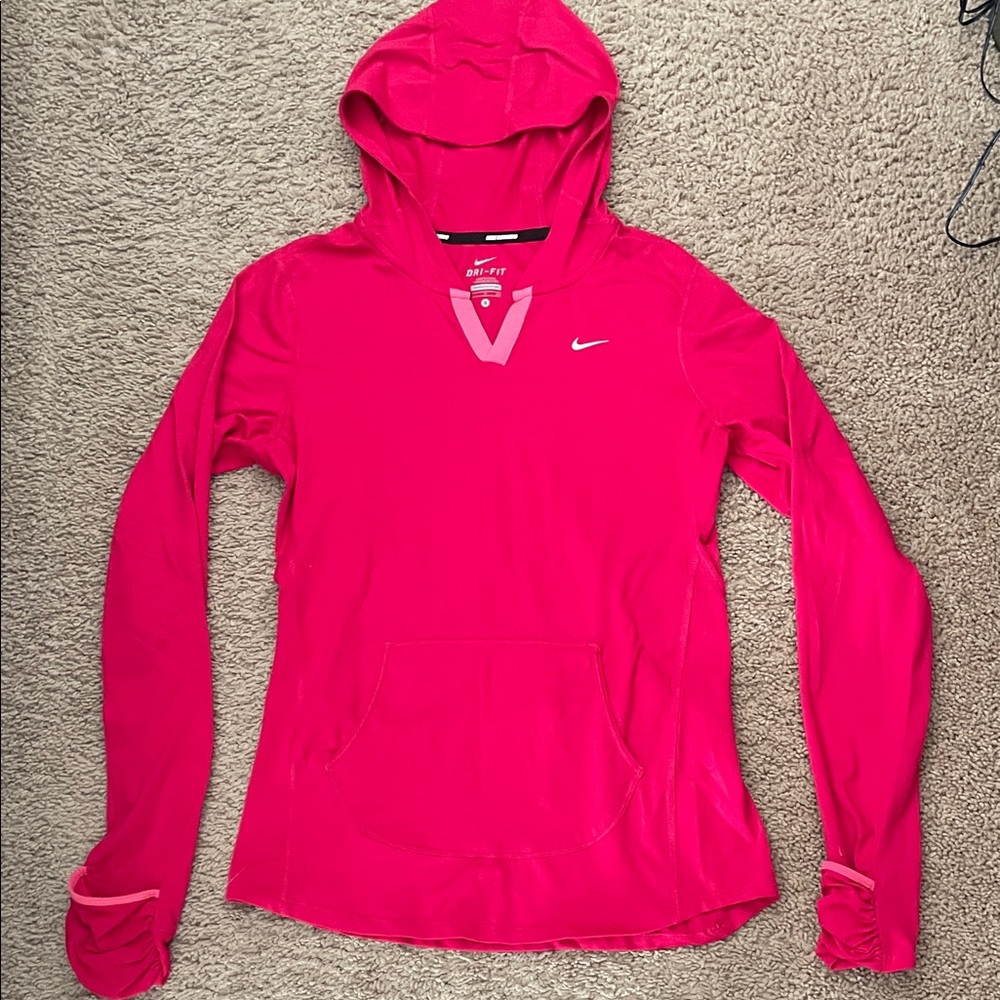 Nike Running Women's Dri-Fit Pink Hoodie Pullover